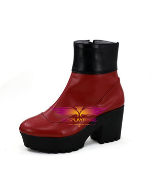 Avengers: Endgame Captain Marvel Carol Danvers Cosplay Shoes Boots Custom Made for Adult Men and Women