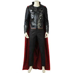 Marvel Avengers 3: Infinity War Thor Battle Suit Adult Men Cosplay Costume with Cloak for Halloween Carnival