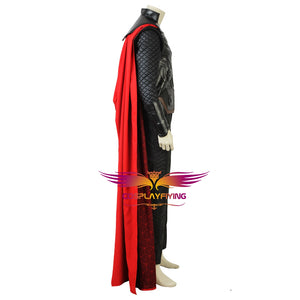 Marvel Avengers 3: Infinity War Thor Battle Suit Adult Men Cosplay Costume with Cloak for Halloween Carnival