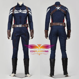 Captain America 2: The Winter Soldier Steve Rogers Cosplay Costume Version B for Halloween Carnival