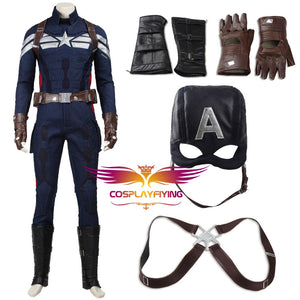 Captain America 2: The Winter Soldier Steve Rogers Cosplay Costume Version B for Halloween Carnival