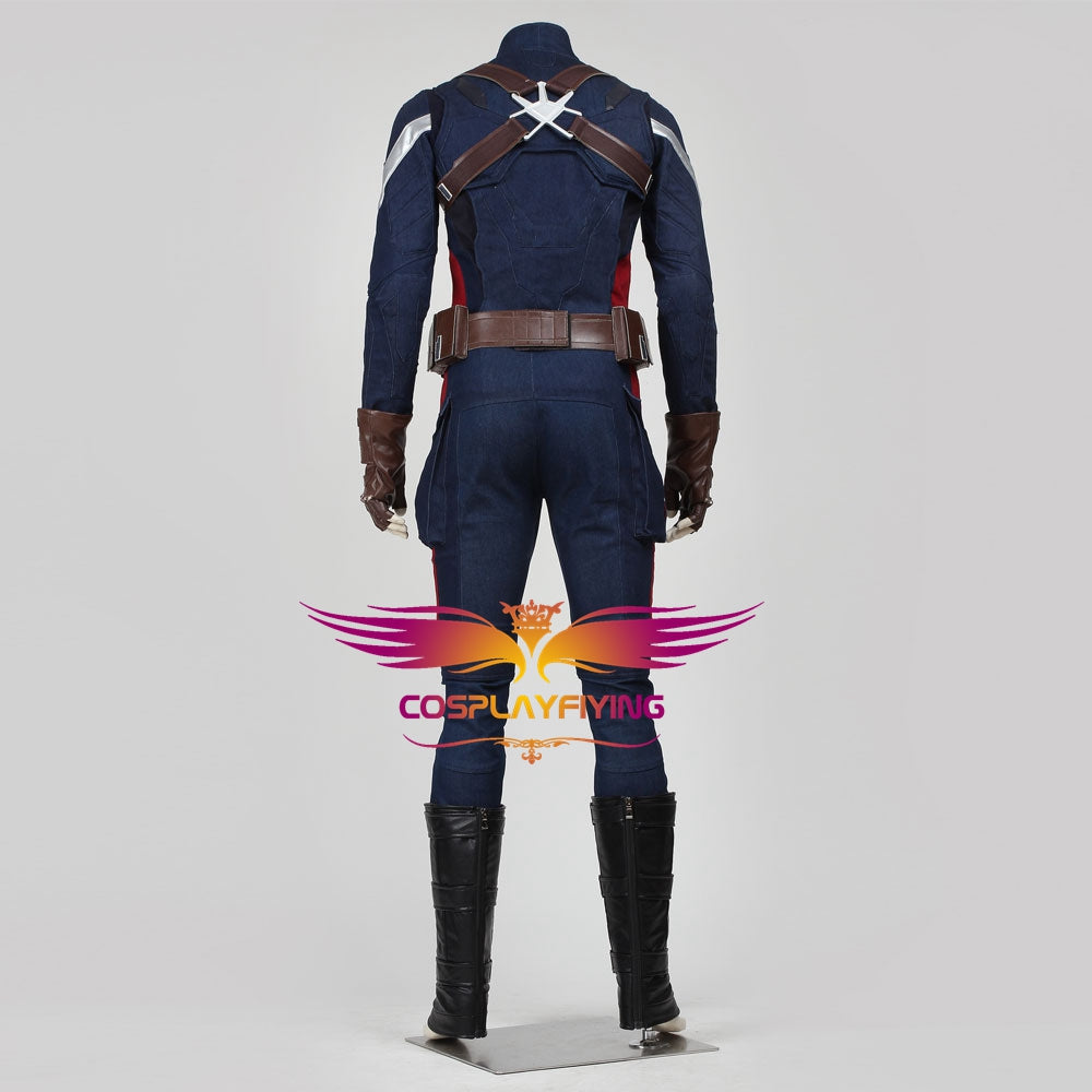 Cosplayflying - Buy Captain America 2: The Winter Soldier Steve Rogers Cosplay Costume Version B for Halloween Carnival Cosplayflying - Buy Captain America 2: The Winter Soldier Steve Rogers Cosplay Costume Version B for Halloween Carnival