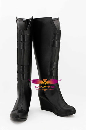 Captain America 3 : Civil War Black Widow Natasha Romanoff Cosplay Shoes Boots Custom Made for Adult Men and Women