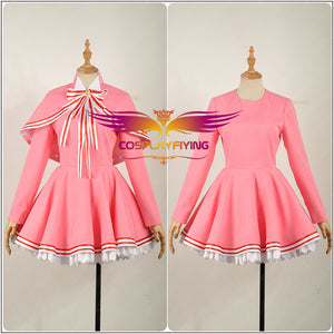 Cardcaptor Sakura Clear Card Cosplay Costume Sakura Pink Cosplay Sweet Lolita Dress New Cosplay Costume Outfit Adult Clothing
