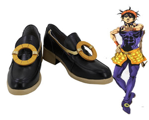 Comics Anime JoJo's Bizarre Adventure Ghirga Narancia Cosplay Shoes Boots Custom Made for Adult Men and Women Halloween Carnival
