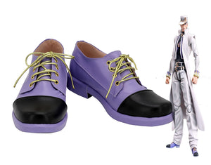 Comics Anime JoJo's Bizarre Adventure Kujo Jotaro Cosplay Shoes Boots Custom Made for Adult Men and Women Halloween Carnival
