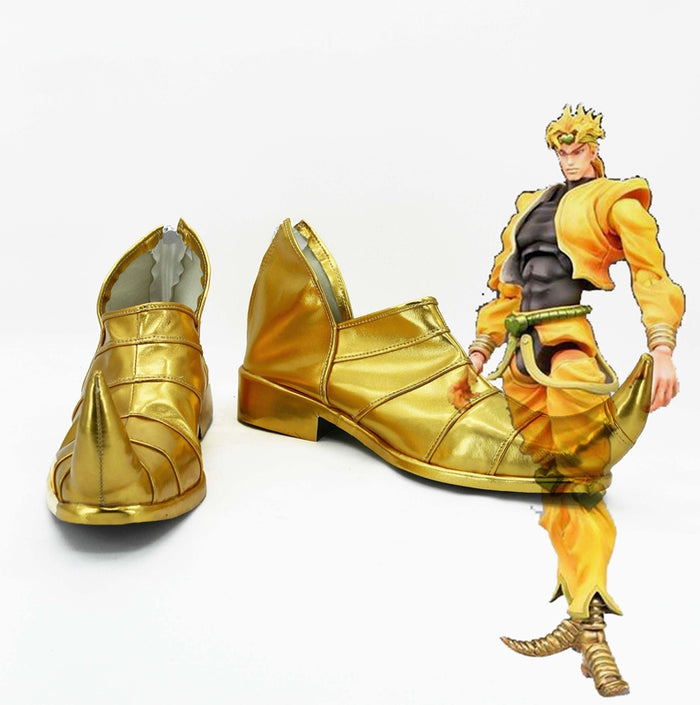 Comics Anime JoJo's Bizarre Adventure Stardust Crusaders DIO Cosplay Shoes Boots Custom Made for Adult Men and Women Halloween Carnival