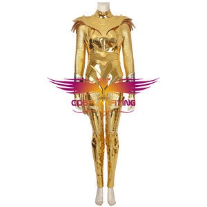 DC 2020 Movie Wonder Woman 1984 Diana Prince Golden Battle Suit Cosplay Costume Halloween Carnival Version B