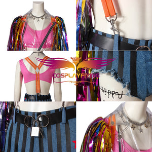 DC Comics Birds of Prey Harley Quinn Cosplay Costume Fancy Outfit for Halloween Carnival