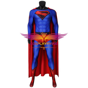 DC Crisis on Infinite Earths Superman Clark Kent Jumpsuit Cosplay Costume Halloween Carnival Luxurious Version