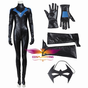 DC Batman Arkham City Nightwing Men Women Jumpsuit Cosplay Costume for Halloween Carnival