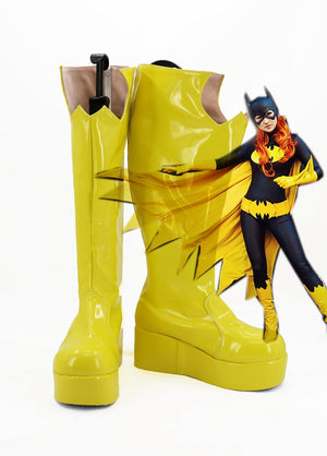 DC Comics Batman Batgirl Cosplay Shoes Boots Custom Made for Adult Men and Women