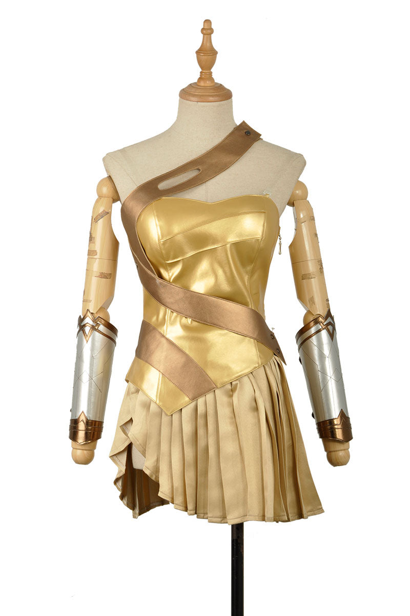 New Cosplay Wonder Woman Costume Diana Princess Dress Dawn of Justice Full  Set