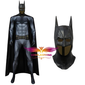 DC Film Batman vs Superman: Dawn of Justice Batman Jumpsuit Bruce Wayne Cosplay Costume Halloween Carnival Simple Version