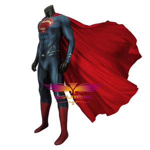 DC Comics JLA Superman Man of Steel Superman Clark Kent Jumpsuit Cosplay Costume for Halloween Carnival
