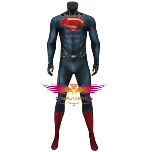 DC Movie Superman Man of Steel Clark Kent Jumpsuit Cosplay Costume for Halloween Carnival Luxurious Version