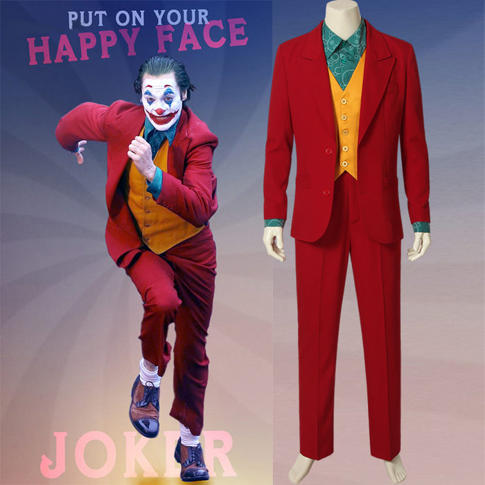 DC Comics Joker Arthur Fleck Cosplay Costume Version C for Halloween Carnival