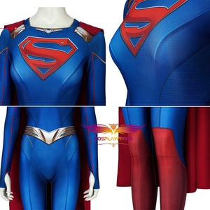 TV Series DC Supergirl Season 5 Kara Zor-el 3D Print Jumpsuit Bodysuit for Carnival Halloween Luxurious Version