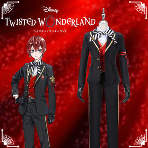 Disney Twisted-Wonderland Alice in Wonderland Riddle Rosehearts Cosplay Costume Halloween Carnival