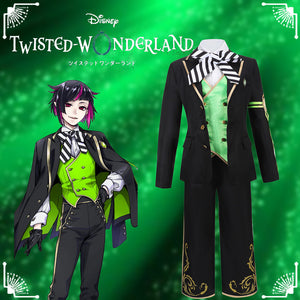 Disney Twisted-Wonderland Diasomnia Lilia Vanrouge Cosplay Costume Black Uniform Outfit