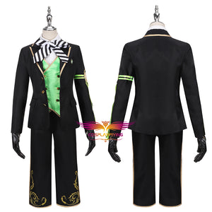 Disney Twisted-Wonderland Diasomnia Lilia Vanrouge Cosplay Costume Black Uniform Outfit