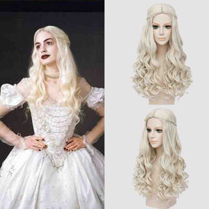 Disney Movie Alice in Wonderland The White Queen Cosplay Wig Cosplay for Adult Women Halloween Carnival
