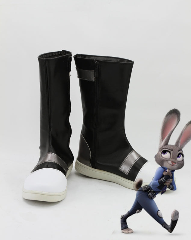 Disney Movie Zootopia/Zootropolis Judy Hopps Cosplay Shoes Boots Custom Made for Adult Men and Women