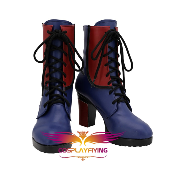 Disney TV Series Descendants 3 Evie Cosplay Shoes Boots Custom Made for Adult Men and Women Halloween Carnival Version C