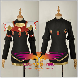 FATE/Apocrypha Rider Girls Dress Astolfo Cosplay Costume Custom Long Sleeve Black Dress with Cloak Tight Skirt Clothing