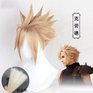 Final Fantasy VII Remake Cloud Strife Cosplay Wig Cosplay for Halloween Carnival