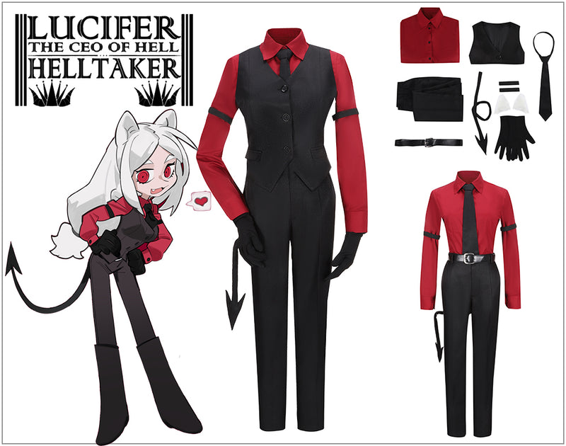 Cosplayflying - Buy Game Helltaker Cerberus Black Uniform Cosplay ...