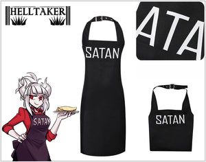 Game Helltaker Satan Apron Cosplay Costume Halloween Carnival Party