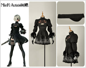 Game NieR:Automata YoRHa No.2 Type B Heroine Cosplay Costume Adult Carnival Halloween