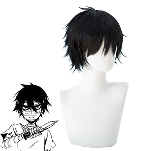 Game Anime Angels of Death Zack Isaac Foster Short Straight Cosplay Wig Cosplay for Boys Adult Men Halloween Carnival Party