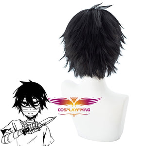 Game Anime Angels of Death Zack Isaac Foster Short Straight Cosplay Wig Cosplay for Boys Adult Men Halloween Carnival Party