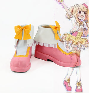 Game Anime Battle Girl High School Michelle Watagi Cosplay Shoes Boots Custom Made for Adult Men and Women Halloween Carnival