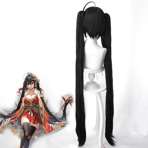 Game Azur Lane IRN Sakura Empire Black Horsetail Long Cosplay Wig Cosplay for Adult Women Halloween Carnival