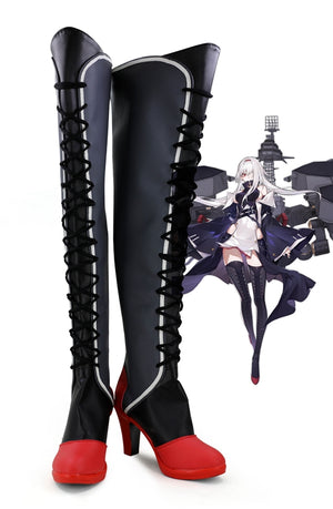Game Azur Lane SR Colorado Cosplay Shoes Boots Custom Made for Adult Men and Women Halloween Carnival