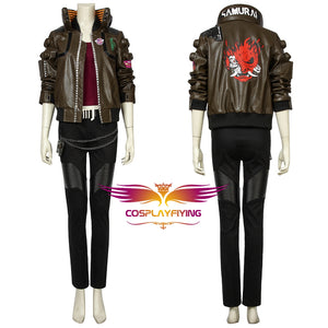 Game Cyberpunk 2077 V the Female Player Cosplay Costume Full Set for Halloween Carnival