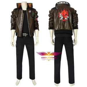 Game Cyberpunk 2077 V the Male Player Cosplay Costume Full Set for Halloween Carnival