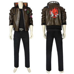 Game Cyberpunk 2077 V the Male Player Cosplay Costume Full Set for Halloween Carnival