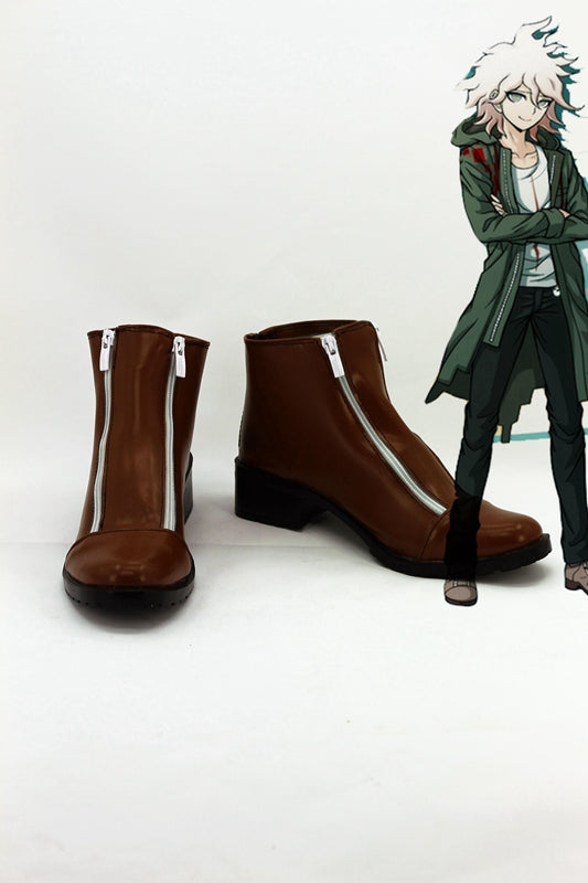 Game Danganronpa 2 Nagito Komaeda Cosplay Shoes Boots Custom Made for Adult Men and Women Halloween Carnival