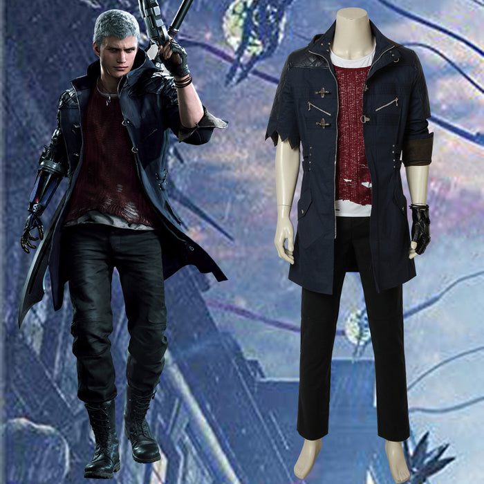 Hot Sell New Devil May Cry 5 Dante Game Cosplay Halloween Clothing