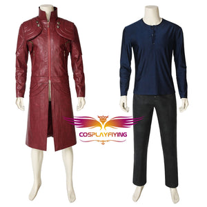 New DMC Devil May Cry 5 Jacket Dante Cosplay Costume Coat Men's Shirt  Halloween Costume