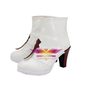 Game Dragon Raja Uesugi erii White Cosplay Shoes Boots Custom Made Adult Men Women Halloween Carnival