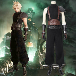 Game FINAL FANTASY VII FFVII FF7 Cloud Strife Cosplay Costume Full Set for Halloween Carnival