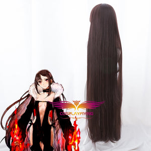 Game Fate/Grand Order FGO Akuta Hinako Super Long Straight Cosplay Wig Cosplay for Adult Women Halloween Carnival