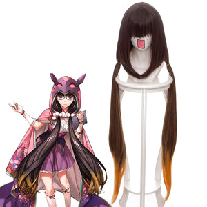 Game Fate/Grand Order FGO Scathach Osakabehime Ponytail Gradient Long Cosplay Wig Cosplay for Adult Women Halloween Carnival