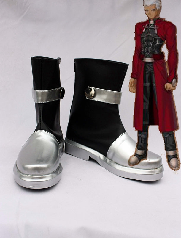 Game Fate Stay Night Red Archer Cosplay Shoes Boots Custom Made for Adult Men and Women Halloween Carnival