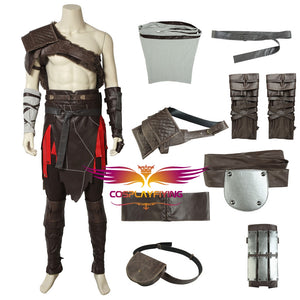 Game GOD OF WAR Kratos Cosplay Costume Outfit Full Set for Halloween Carnival